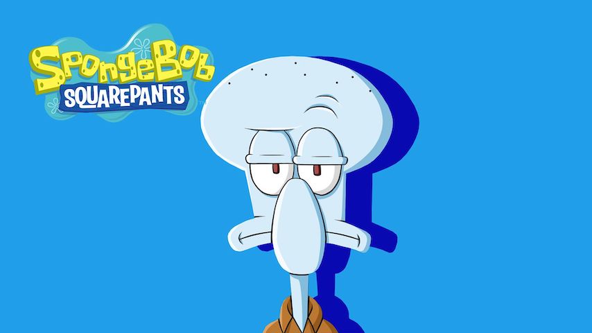 Voice of Squidward. Image of the animated character Squidward Tentacles from Spongebob SquarePants. This image is used to illustrate the article "Who is the Voice of Squidward in Spongebob SquarePants?." Image taken from: https://wallpaperaccess.com/squidward
